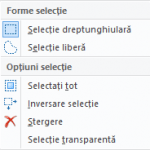 Selecție liberă în Paint
