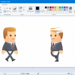 Ștergerea unei părți dintr-o imagine în Paint