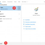 Caută Paint în Windows 10