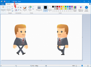 Instrumentul Radieră din Paint