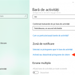 Accesează Activați sau dezactivați pictograme de sistem
