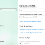 Accesează Selectați ce pictograme apar în bara de activități