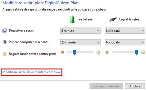 plan alimentare, creaza, personalizat, Windows, baterie