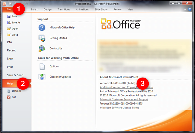 Despre Microsoft PowerPoint în Microsoft Office 2010