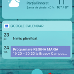 Butonul Editați de pe ecranul cu widget-uri