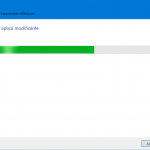 Așteaptă în timp ce Windows aplică modificările