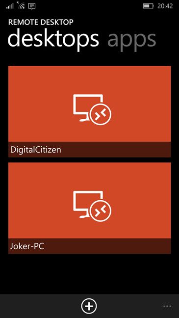Microsoft Remote Desktop, aplicatie, conexiune, distanta, retea, Windows Phone, Windows 10 Mobile