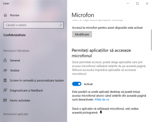 Permite aplicațiilor să îți acceseze microfonul