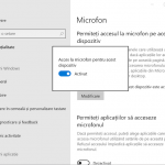 Activează Accesul la microfon pentru acest dispozitiv