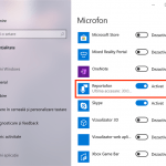 Activează comutatorul din dreptul Reportofonului