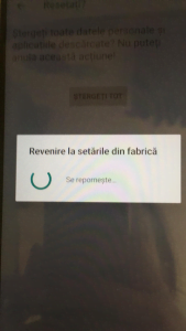 Resetarea Android a început