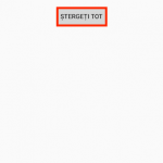 Apasă Ștergeți tot pentru a începe înlăturarea datelor de pe dispozitivul tău