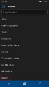 Windows 10 Mobile, reseteaza, setari, fabrica, initiale, Microsoft, Lumia