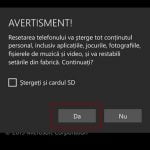 Windows 10 Mobile, reseteaza, setari, fabrica, initiale, Microsoft, Lumia