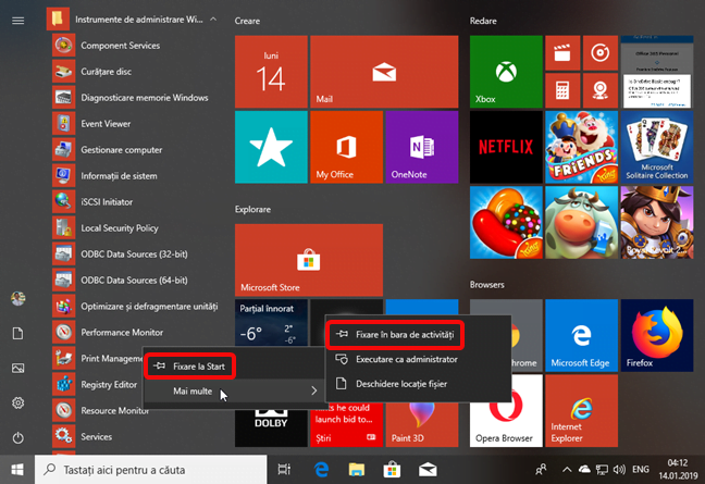 Fixare la Start și Fixare în bara de activități din Windows 10