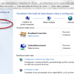 Particularizare setari de retea si partajare Windows 7