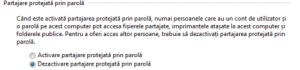 Particularizare setari de retea si partajare Windows 7