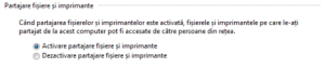 Particularizare setari de retea si partajare Windows 7