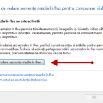 Particularizare setari de retea si partajare Windows 7