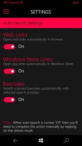 scaner, cod, QR, Windows 10 Mobile, Lumia