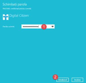 Windows 10, schimba parola, utilizator