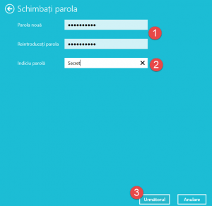 Windows 10, schimba parola, utilizator