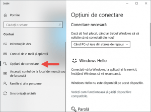 Windows 10, schimba parola, utilizator