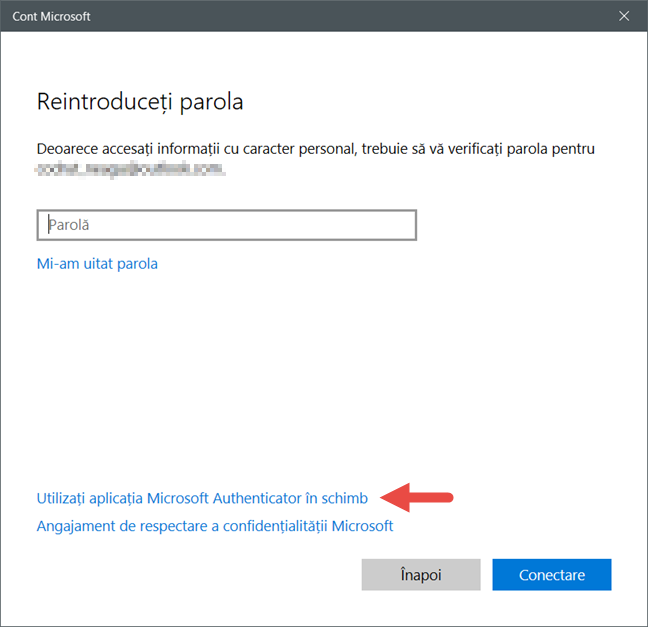 Windows 10, schimba parola, utilizator