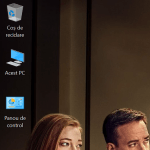 Acum sunt afișate pictogramele pe desktop