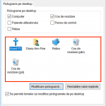 Selectează pictograma din zona evidențiată