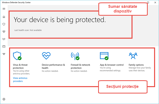 Windows Defender Security Center