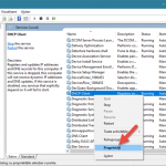 Windows, servicii, dependente
