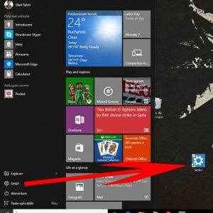 scurtatura, Setari PC, Setari, Windows 8.1, Windows 10