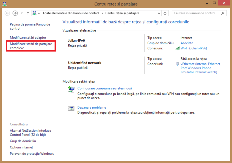 Windows 8.1, automata, configurare, retelelor, dispozitivelor