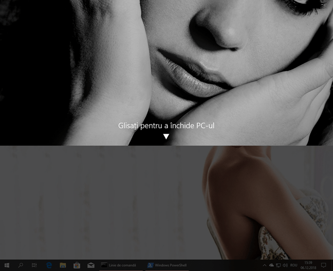 Glisează pentru a închide computerul tău cu Windows 10