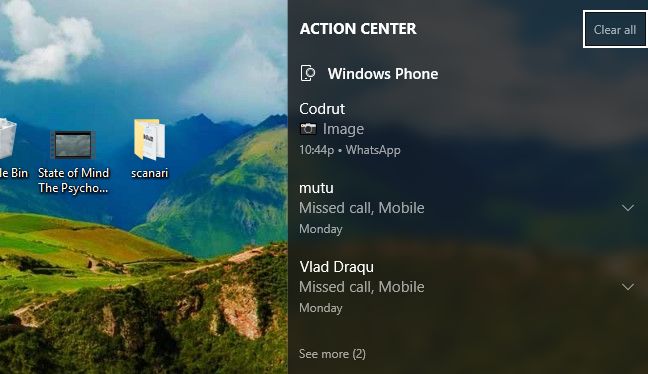 notificari, sincronizare, aplicatii, Windows 10, Windows 10 Mobile