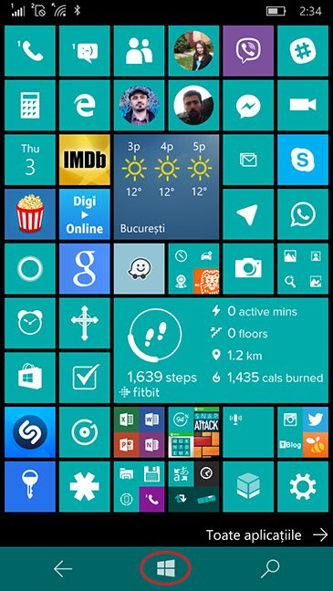 Windows 10 Mobile, singura mana, utilizare, smartphone, Lumia