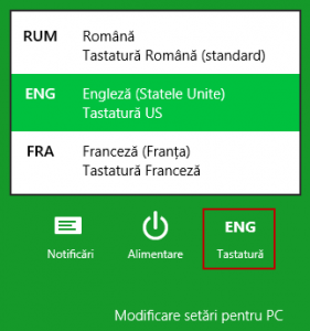 limba, tastatura, windows 8