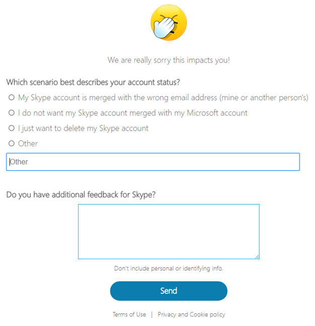 ID Skype, cont Microsoft