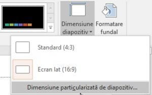 Microsoft PowerPoint,marime, slide, diapozitive, schimba