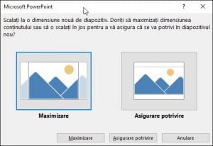 Microsoft PowerPoint,marime, slide, diapozitive, schimba