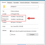 Mergi la fila General și vezi dimensiunile programului