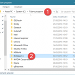 Deschide folderul programului în Explorer sau Windows Explorer