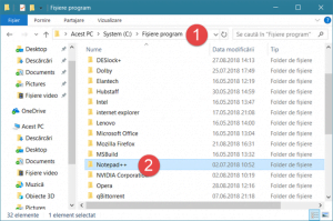 Deschide folderul programului în Explorer sau Windows Explorer