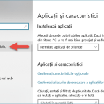 Deschide Aplicații și caracteristici