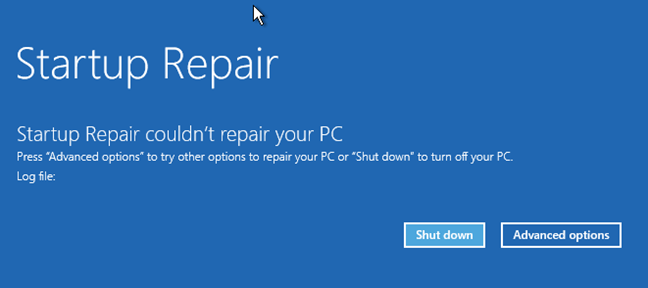 Windows, Startup Repair