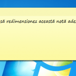 Redimensionarea unei note adezive