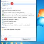 Căutarea Notelor adezive în Meniul Start din Windows 7