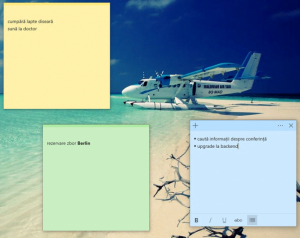 Note Adezive (Sticky Notes) în Windows