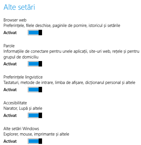 SkyDrive, Windows 8.1,sincronizare, setari
